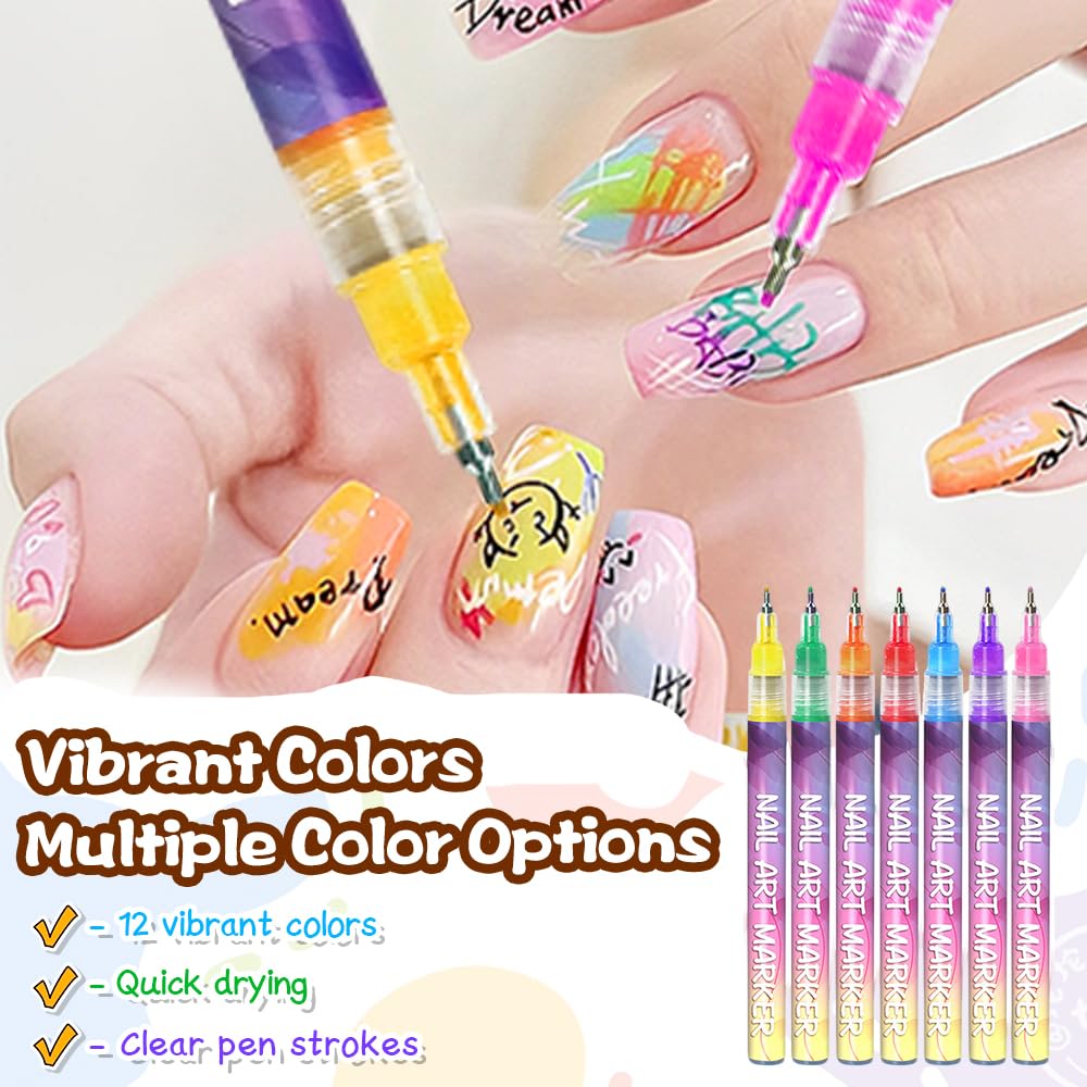 DIY Nail Art Pens – 12 Colors