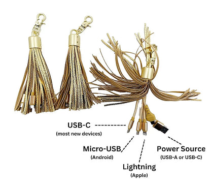 3 in 1 Universal Charging Tassels